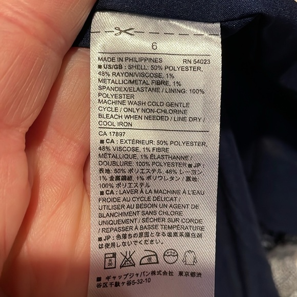 Blue tweed Banana Republic dress - Picture 9 of 9